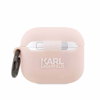 Karl Lagerfeld KLA3RUNIKP AirPods 3 dėklas rožinis silikoninis Karl Head 3D