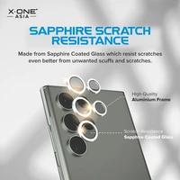 X-ONE Sapphire Kameros Apsauga - Samsung Galaxy S23/S23 Plus - sidabrinė