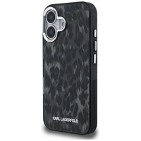 Karl Lagerfeld IML Leopard Pattern MagSafe deklas iPhone 16 - juodas