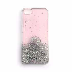 Wozinsky Star Glitter blizgus dėklas Samsung Galaxy S21+ 5G (S21 Plus 5G) rožinė