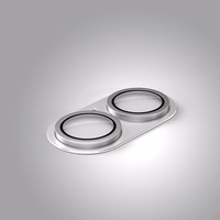 Etteri full camera lens guard for iPhone 17 sidabrinis