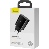 Įkroviklis Baseus Speed Mini Quick Charger 20W USB-C juodas CCFS-SN01