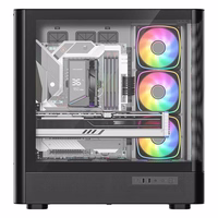 MODECOM kompiuterio korpusas Volcano AQ500 ARGB Midi Juoda