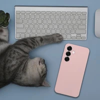 Dėklas SILIKONAS 2 mm SAMSUNG S26 Ultra, suderinamas su MagSafe, smėlio rožinės spalvos