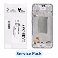 ServicePack LCD ekranas SAMSUNG A36 5G A366B violetinis GH82-36841D