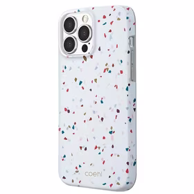 Uniq Coehl Terrazzo dėklas telefonui iPhone 13 Pro Max - balta