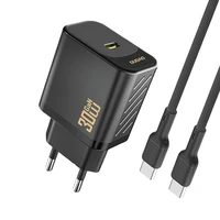 Dudao A27PCEU PD 30W GaN USB-C Wall Įkroviklis with USB-C Laidas - Juodas