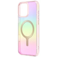 Uniq Iridescia Magclick įkrovimo dėklas iPhone 16 Pro – rožinis