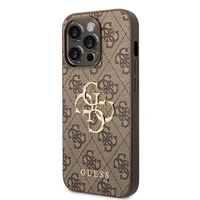 Guess GUHCP15X4GMGBR iPhone 15 Pro Max 6.7" rudas/rudas kietas dėklas 4G Didelis Metal Logo