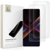 "Tech-Protect Hydroflex Fit+2-Pack" hidrogelio plėvelė, skirta "Xiaomi Redmi Note 14 Pro 5G / 14 Pro+ 5G / Poco X7 5G" - Skaidri