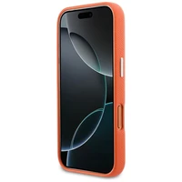 KARL LAGERFELD case for IPHONE 17 Pro compatible with MagSafe KLHMP17L6PFKCLO ( PU FW W/ K&C Head Pin) orange