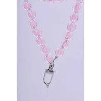 COLORFUL telefono dirželis, telefono pakabukas / virvelės ilgis 120 cm (60 cm kilpoje) / ant kaklo – šviesiai rožinis