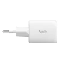 Spigen Essential EE352EU USB-C / USB-A 35W sieninis ikroviklis - Baltas