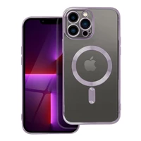 ELECTRO MAG COVER dėklas telefonui suderinamas su MagSafe iPhone 13 Pro Max giliai violetinis