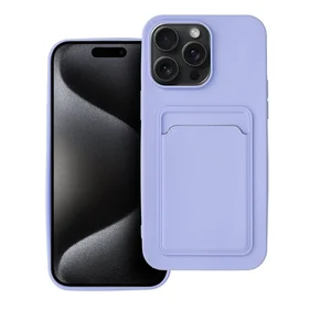 Kortelių dėklas telefonui IPHONE 15 Pro Max violetinis