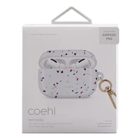 Uniq Coehl Terrazzo AirPods Pro dėklas baltos spalvos/natūraliai baltos spalvos