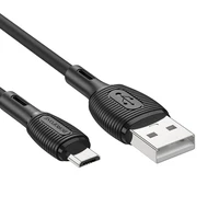 Borofone Kabelis BX86 Advantage - USB iki Micro USB - 2,4A 1 metro ilgio juodas kabelis
