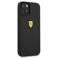 Ferrari FESSIHCP13SBK iPhone 13 mini 5.4" juodas/juodas kietas dėklas silikoninis