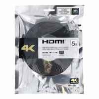HDMI į HDMI 4K 60Hz didelio greičio kabelis su Ethernet ver. 2.0 BLISTER 5 m juodas