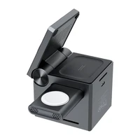 Choetech T632-F 3 viename 15W indukcinis įkroviklis (juodas)