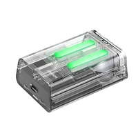 TWS Joyroom JR-TC1 IceLens Series belaidės ausinės su LED lemputėmis - juodos