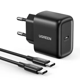 Įkroviklis Ugreen CD250 25W USB-C + USB-C to USB-C cable 2.0m juodas