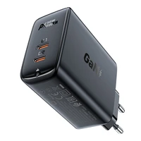 "Acefast A29 PD50W GaN (USB-C + USB-C) dviejų prievadų įkroviklis, juodas