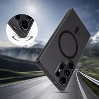 Tech-Protect MagSlim MagSafe dėklas telefonui Samsung Galaxy S25 Edge - matinis juodas