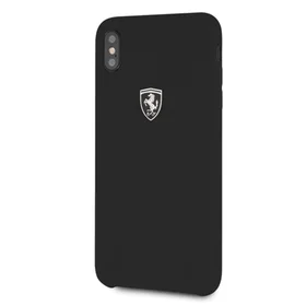 Ferrari kietasis dėklas FEOSIHCI65BK iPhone Xs Max - juodas/juodas silikoninis Off Track