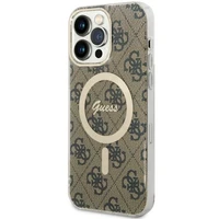 Guess GUHMP14XH4STW iPhone 14 Pro Max 6.7" rudas kietas dėklas 4G Magnetinis