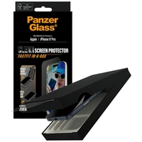 PanzerGlass itin platus Fastfit grūdintas apsauginis stiklas iPhone 17 Pro telefonui