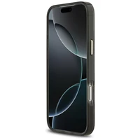 Guess Pitono rašto magnetinis dėklas iPhone 17 Pro Max - juodas