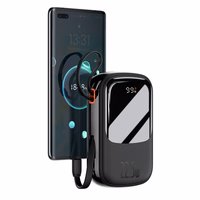 Baseus išorinė baterija 20000mAh Qpow Pro - USB + Type C - PD 22,5W su Type C kabeliu (PPQD060301) juoda