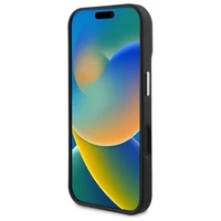 Guess Grūdintas Trikampis Magnetinis Dėklas telefonui iPhone 16 - juodas