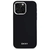 DKNY Paprastas logotipas Magnetinis dėklas telefonui iPhone 14 Pro Max - juodas