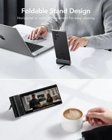 VEGER išorinė baterija 5000 mAh su įmontuotu jungtimi Type C PlugOn PD QC3.0 3A 20W W0558 juoda