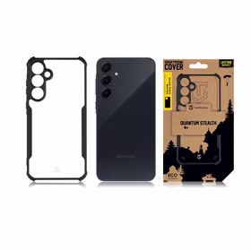 Tactical Quantum Stealth Dėklas skirta Samsung Galaxy A35 5G Skaidrus/Juodas