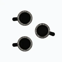 Apsauginis stiklas HARD DIAMOND kamerai (LENS) Iphone 15 Pro/15 Pro Max juodas (3 vnt.)