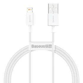 Baseus kabelis Superior USB - Lightning 1,0 m 2,4A baltas