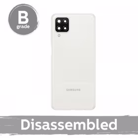 Galinis dangtelis skirtas Samsung A125 A12 / White / su stikliukais 100% originalus (9/10 naudotas)