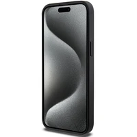 Karl Lagerfeld Gripstand Saffiano Choupette Pins dėklas telefonui iPhone 13 Pro / 13 - juodas