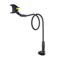 Joyroom JR-ZS389 laikiklis su lanksčia rankena stalui telefonui - juodas