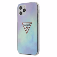 Guess GUHCP12LPCUMCGC02 iPhone 12 Pro Max 6.7" mėlynas/mėlynas kietas dėklas Tie & Dye kolekcija