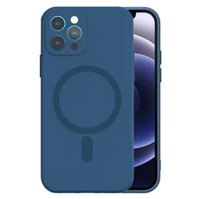 TEL PROTECT Magnetinis silikoninis dėklas Iphone 11 Pro tamsiai mėlynas