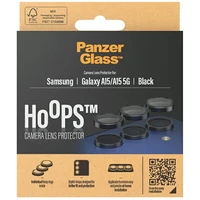 PanzerGlass Hoops kameros apsauga Samsung Galaxy A15 / A15 5G - su juodu rėmeliu