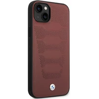 Dėklas telefonui BMW BMHCP14S22RPSR iPhone 14 6.1" bordo/bordo odos sėdynių raštas