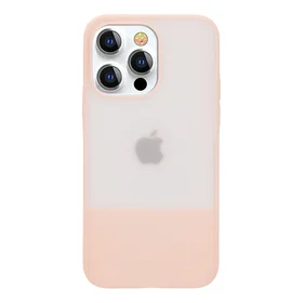 Kingxbar Plain Series dėklas telefonui iPhone 13 Pro Max silikoninis dėklas rožinis