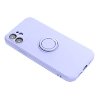 SILIKONINIS ŽIEDAS dėklas telefonui IPHONE 15 Pro violetinis