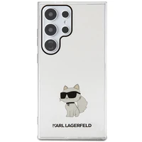Karl Lagerfeld IML Choupette dėklas telefonui Samsung Galaxy S24 Ultra - permatomas