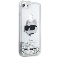 Karl Lagerfeld KLHCI8LNHCCS iPhone 7/8/SE 2020/2022 sidabrinis/sidabrinis kietas dėklas Blizgantis Choupette Galva